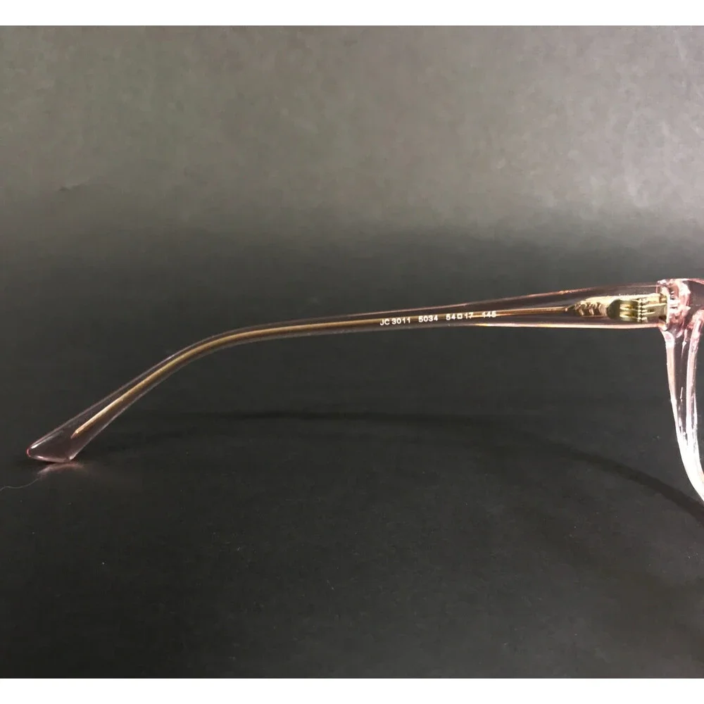 Jimmy Choo Eyeglasses Frames JC3011 5034 Transparent Pink Cat Eye 54-17-145